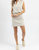 Jaymes Collared Mini Dress In Cream/grey