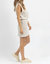 Jaymes Collared Mini Dress In Cream/grey