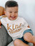 Kid's Kind Human Graphic Tee In Ivory - Ivory