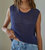 Knit Tank In Midnight Blue