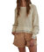 Match Point Pullover Sweater In Natural - Natural