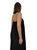 Square Neck Crinkle Midi Tube Dress In Black