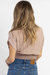 Summer Of Love Twisted Crop Top In Mauve