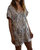 V-Neck Sparkle Dress In Gold Silver - Gold Silver