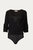 Wrap-Effect Stretch-Jersey Bodysuit In Black - Black