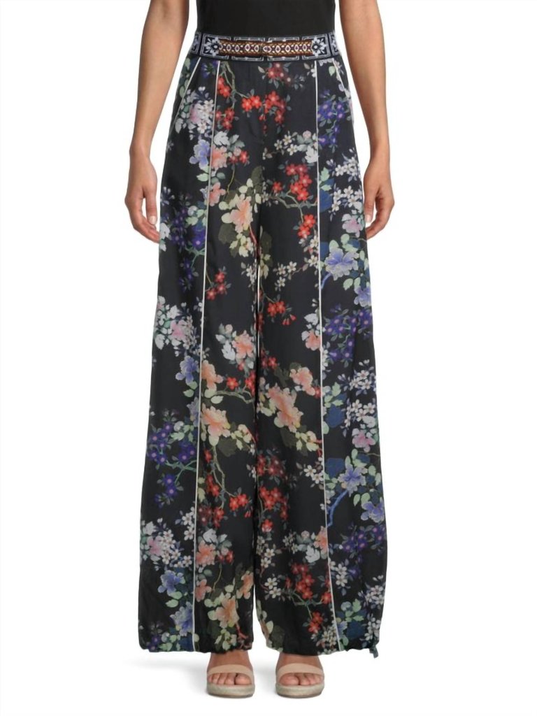 Blossom Palazzo Pants In Floral - Floral