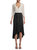 Zip Front 40's Dress In Black/white - Black/white