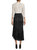 Zip Front 40's Dress In Black/white