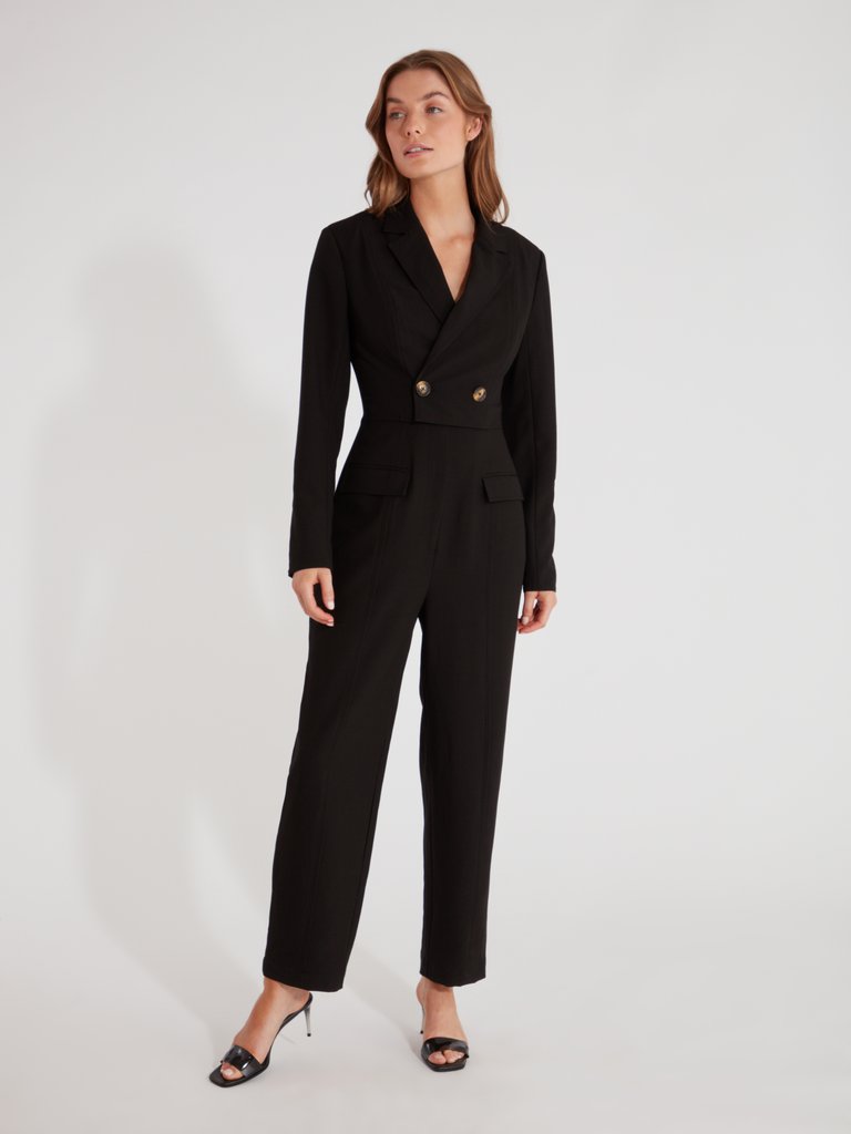 Accepting Long Sleeve Double Breasted Jumpsuit