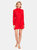 Comes in Waves Mini Dress  - Red