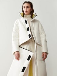Reversible Convertible Sustainable Down Coat - White