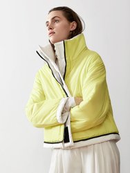 Reversible Cropped Sustainable Down Coat