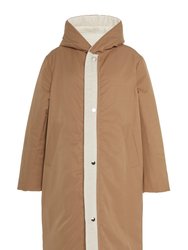 Sustainable Reversible Satin Down Coat