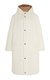 Sustainable Reversible Satin Down Coat - White/Brown