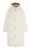 Sustainable Reversible Satin Down Coat - White/Brown