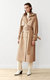 Sustainable Water-Resistant Trench Coat - Tan