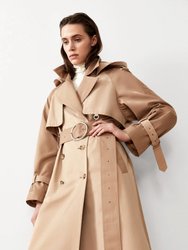 Sustainable Water-Resistant Trench Coat