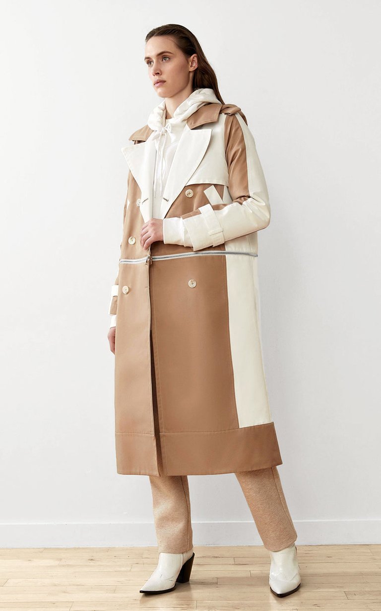 Water-Resistant Sustainable Convertible Trench - Tan