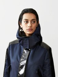 Water-Resistant Sustainable Cropped Raincoat