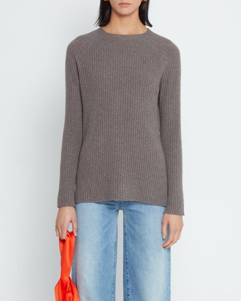 Capua Wool Cashmere Sweater - Grey