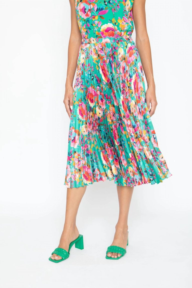 Mia Skirt In Painted Flower - Painted Flower