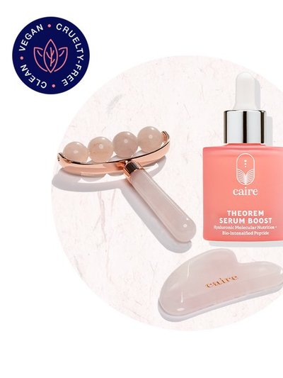 Caire Beauty Theorem Serum Boost 30mL | 1 oz  + Stress Relief Roller + Gua Sha Set product