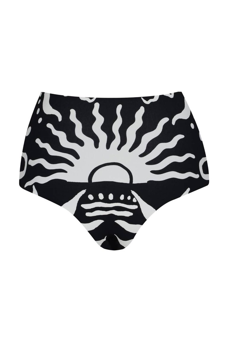 Elisa Bikini Bottom In Paradiso Black/white