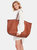 Isai XL Woven Leather Tote 