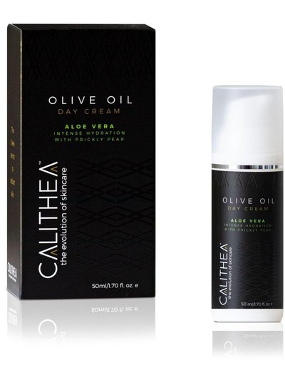 Calithea Skincare Olive Oil & Aloe Vera Day Cream - Intense Hydration with Prickly Pear - 50mL product