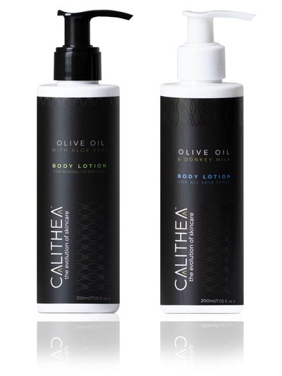 Calithea Skincare Olive Oil Body Lotion 2-Pack - Aloe Vera & Donkey Milk product
