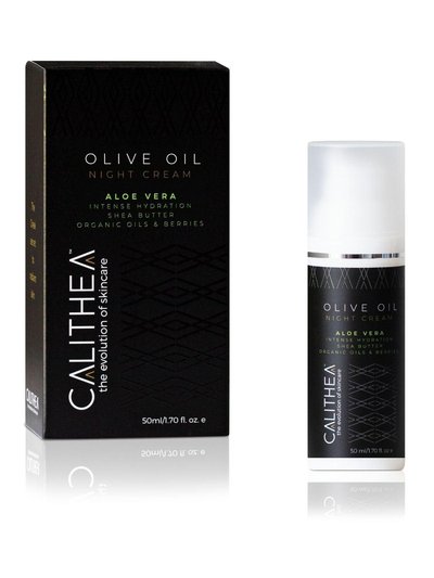 Calithea Skincare Olive Oil Night Cream With Aloe Vera & Shea Butter: 97% Natural Content - 2 Pack product
