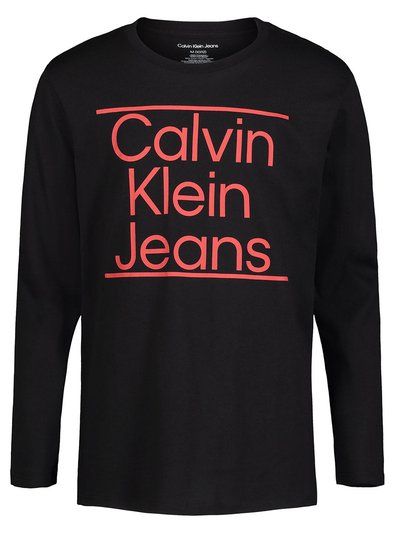 Calvin Klein Big Boy's Aligned Long Sleeve Tee product