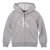 Big Girl's Monogram Logo Hoodie - Light Grey Heather