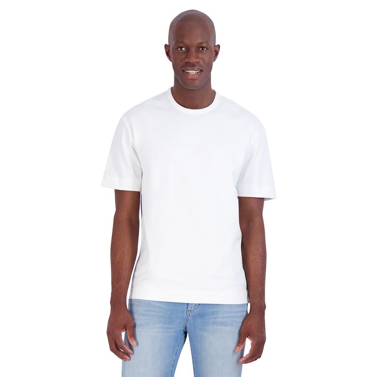 Men's Short Sleeve Boxy CN Tee - Brilliant White