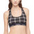 Modern Cotton Graphic Bralette In Black - Black