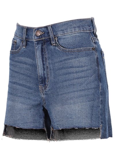 Calvin Klein Women's Hi Rise Relaxed Fit Short With Step Hem Classic Denim 4 Inseam product