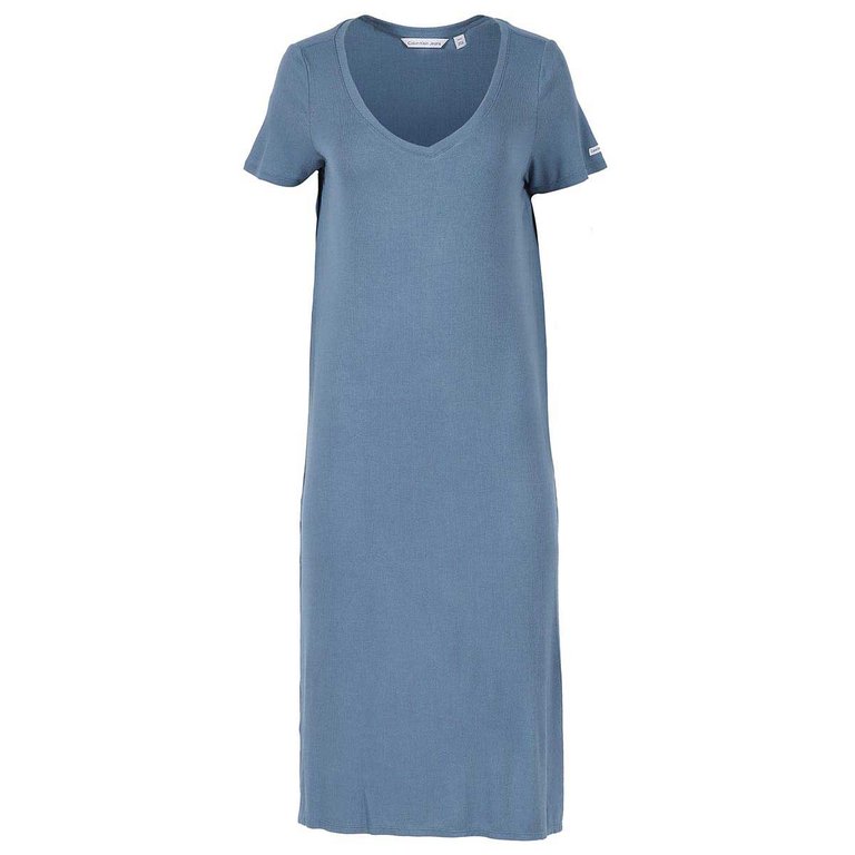 Women's Midi Shirt Dress - Storm Blue