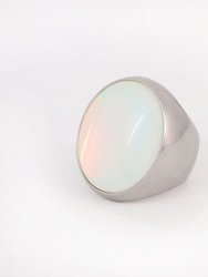 Women's Opulent Ring - Silver/Moon