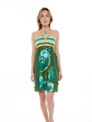 Franny Dress - Yellow/Green/Aqua