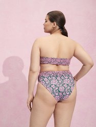 Mimi Swim Top - Etched Floral