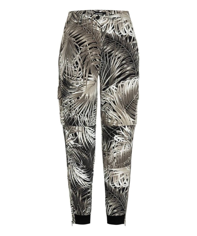 Jules Pant In Jungle Leaves - Jungle Leaves