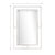 Addisson Casual Rectangle Framed Floating Accent Mirror