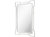 Aldon Casual Rectangle Framed Floating Accent Mirror - Silver