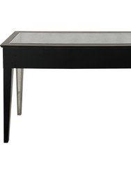 Algiers Champagne Rectangle Glass Console Table