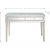 Alice 48" Antique Silver Rectangle Glass Console Table