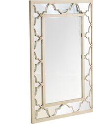 Arielle 30.8 in. x 44 in. Casual Rectangle Framed Classic Accent Mirror