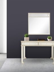 Aubrey 48 in. Champagne Rectangle Glass Console Table