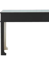 Aubrey 48 in. Champagne Rectangle Glass Console Table