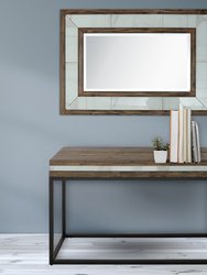 Bailey 47.2 in. Brown Rectangle Glass Console Table