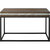 Bailey 47.2 in. Brown Rectangle Glass Console Table - Brown